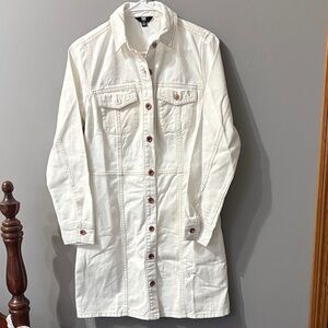 Frye White Denim Jean Dress